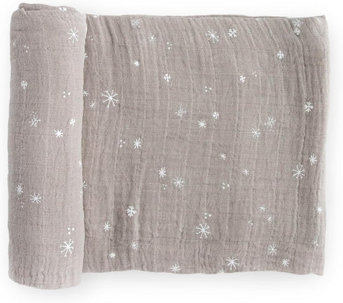 Little Unicorn Snow Flurries Cotton Muslin Swaddle Blanket | Single | 100%