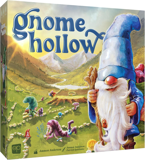 Gnome Hollow Board Game, Thematic Gnome and Garden Tile Laying & Worker