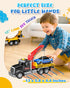 Noaln 3 4 5 6 7 15" Kids Toys for Years Old Boys, Large Tow Truck Toy, Friction Powered Transport Toy Trucks
