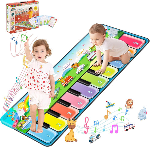 FUCEORUY Piano Mat Musical Toys for Toddlers 1-3, Sensory Learning Toy Floor