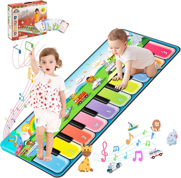 FUCEORUY Piano Mat Musical Toys for Toddlers 1-3, Sensory Learning Toy Floor