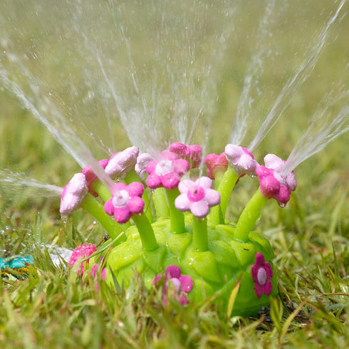 Melissa & Doug Sunny Patch Pretty Petals - Flower Sprinkler Toy with Hose Attachment
