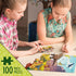 Glow in The Dark 100 Piece Dinosaur Puzzle for Kids - Jigsaw Toys for Boys & Girls Ages 6-8, Dino Gifts