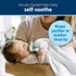 100% Set 0m+ Dr. Brown's Lovey Blanket with Teether Ring and HappyPaci Silicone One-Piece Pacifier, Soothing Security