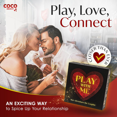 COCO ADULT 300 2 Romantic Couples Board Game Spicy Date Night Dares & Conversation Cards | Fun Player Game for Couples
