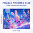 100 Nattork Jigsaw Puzzles Pieces for Kids Youth Skiing Bunny - Pieces Fit Together Perfectly