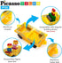 PicassoTiles Magnetic Car Play Set - Action Figures for Kids 3+ - STEM Building Block Vehicle Toy