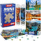 MISITU Mini Puzzles for Adults, 150 Pieces Small Jigsaw Puzzles, Challenging Travel Games, Pack of 3 Forest Lake Puzzles