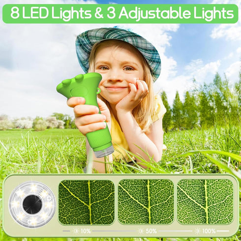 WINWEND -1000X 2'' 3-10 Kids Microscope Pocket Microscope Portable Microscope for Kid | Photo and Video Mini