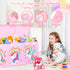 Extra Large Toy Chest - Collapsible Sturdy Toy Storage Organizer with Lids, 40"X14"X16" for Kids