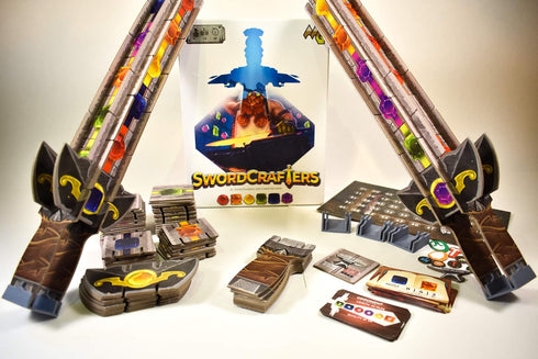 Swordcrafters - Assemble Your 3D Cardboard Sword, Constructive Board Game