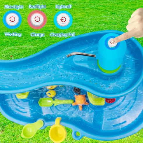 Ultimate Water Table Pump - 3 Hours of Non-Stop Fun for Kids, Battery Powered Water Pump for Summer Activities
