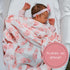 100% 47 47 Inches 2 Pack) LollyBanks Baby Blanket, Cotton Muslin Swaddle Blankets for Girls, Large x Newborn Blanket