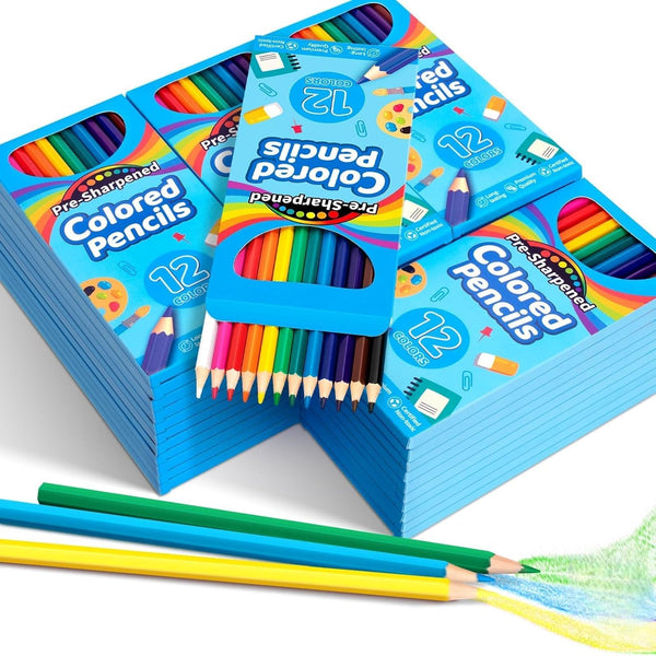 Jumlys 432 Count Colored Pencils Bulk for Kids, 36 Packs Pre-sharpened Coloring Pencils