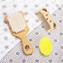 Set Baby Hair Brush and Comb for Newborns & Toddlers - Wooden Handle and Natural Soft Goat Bristles,Gentle Cradle Cap
