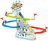 Musical Penguin Orbit Chasing Race Track Game Set - Playful Roller Coaster Playset with LED Lights