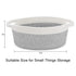 ABenkle Woven Cute Chest Box for Cat Dog Toys Storage, 12"x 8"x 5", Small Decorative Gift Basket with Handles