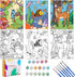 3 Pack Paint by Numbers for Kids Ages 8-12, 10*8" Color by Number Framed Canvas with 17 Acrylic Paint Pots and 6