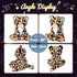 11'' Hopearl LED Musical Plush Leopard Lighting Up Cheetah Stuffed Animal Panther Floppy Night Lights Glow in The Dark