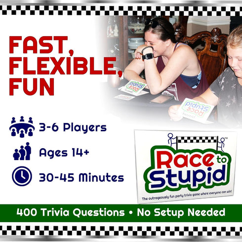 Trivia Card Game Family Games for Adults & Teens, Hilarious Party Games for Family Game Night Fun, Educational