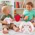 13.7inch MIAODAM Strawberry Bunny Plush Toy-Soft Huggable Stuffed Animal for Kids & Collectors, Birthday Present