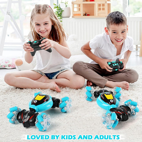 6-12 360 4WD 2.4Ghz 7 8 9 10 11 DDAI RC Cars Gesture Sensing Stunt Car - Best Gifts for Boys Year Old Rotating Remote
