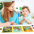 LovesTown Magnetic Travel Puzzles Book - Dinosaur Wooden Magnetic Puzzles for Toddlers Learning