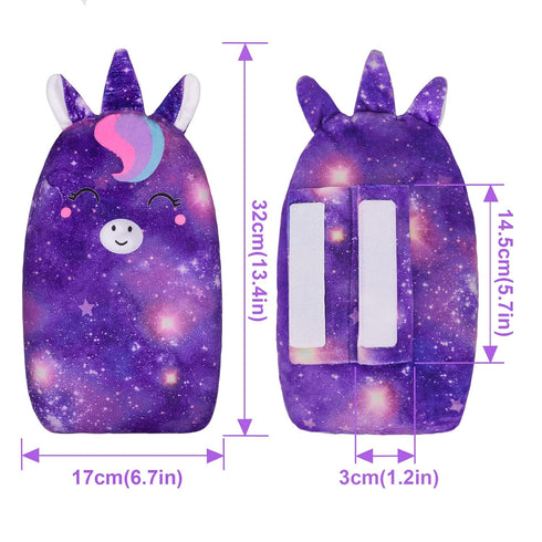 FIODAY Car Seat Belt Covers for Kids Unicorn Seat Belt Pillow Soft Seat Belt Cushion Adjust Seat Strap Pillow Head Neck
