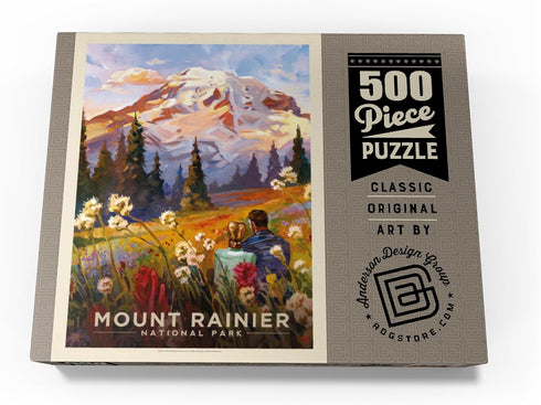 MyPuzzle Mount Rainier National Park: Moment in The Meadow - Premium 500 Piece Puzzle