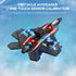 2.4GHz 360 6-Axis 40 RC Plane - Remote Control Airplane with LED Lights, Stunts & Gyro | Crash-Proof Foam Design | Min