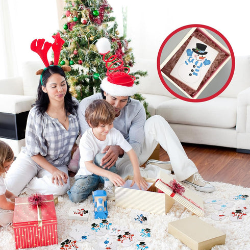 12 Decks Christmas Playing Cards - Snowman Shaped Mini Playing Cards for Christmas Activities and Party Supplies