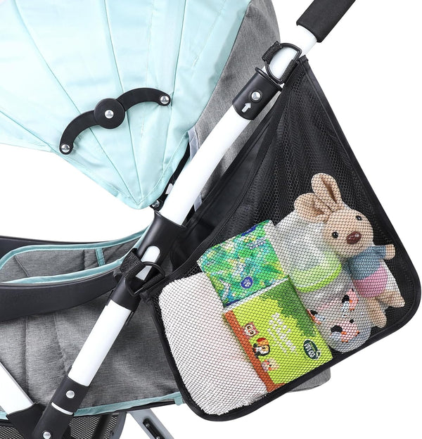Accmor Universal Stroller Organizer, Side Sling Stroller Organizer, Mesh Cargo Net Stroller