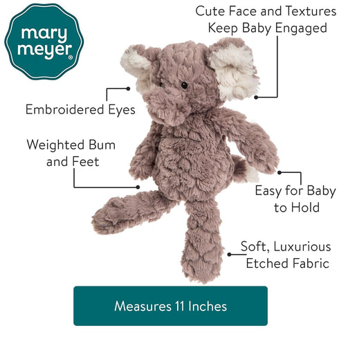 Mary Meyer Putty Nursery Soft Toy, Elephant Plush, 11" Tall