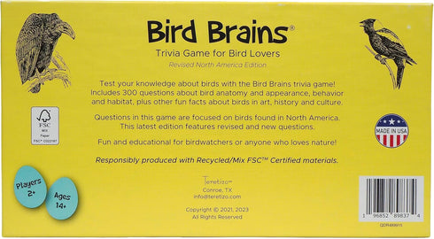 Bird Brains - Trivia Card Game for Bird Lovers (Revised Edition) - 300 Questions to Test Your Bird Knowledge