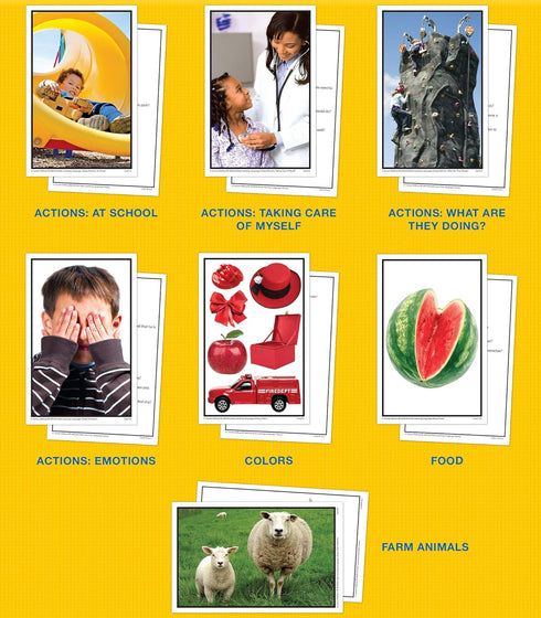 Key Education 160 Early Learning Toddler Flash Cards, Ages 3+, Vocabulary for Speech Therapy