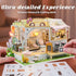 DIY Miniature Cat Cafe Dollhouse Kit - Perfect Valentine's Gift