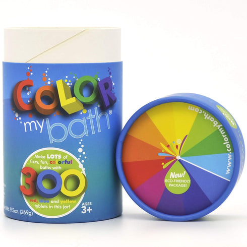 300 Count Original Fizzy Color Changing Tablets, Non Toxic, Eco-Friendly Bathtime Activity for Kids