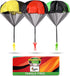 NUTTY TOYS Parachute Toys for Kids, Tangle Free Outdoor Flying Parachute Men, Best Christmas Stocking Stuffers for Ages