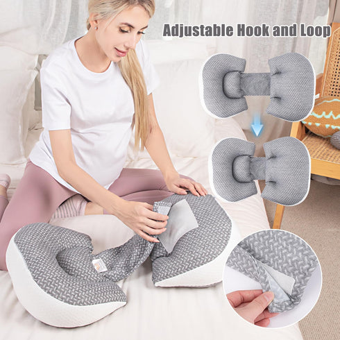 Chilling Home Pregnancy Pillow, Maternity Pillow for Pregnant Women, Pregnancy Pillows for Sleeping Portable, Pregnancy