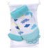 Nuby Soothing Teether Sock - Sky Blue Clouds, 5"