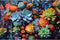 500 Pieces Jigsaw Puzzle for Adults, Succulents Puzzle, Colorful World of Succulents, Great Gift Idea