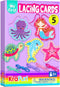KRAFUN Beginner Mermaid Lacing Card Kit for Kids Arts & Crafts, 5