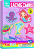 KRAFUN Beginner Mermaid Lacing Card Kit for Kids Arts & Crafts, 5