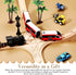 Set CroBlissful Wooden Train Track Accessories, Forked Wooden Train Tracks Expansion Multi Way Switch Track for Most