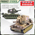 1:72 US Army Tank & Army Men Toys Playset, 2pc US Tank-7 Models, 10pc Toy Soldiers, Desert Tan & Olive Drab Green