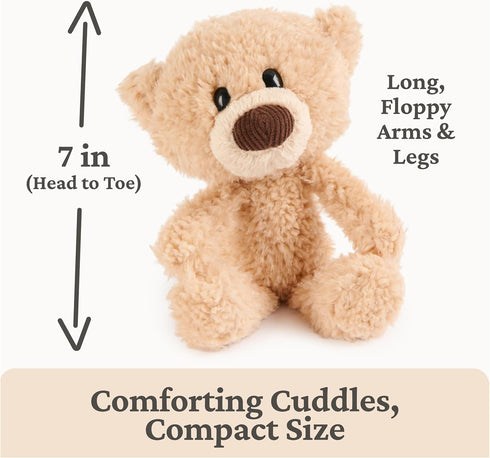 1 7 GUND Toothpick Teddy Bear, Little Stuffed Animals, Classic Plush Toys for Ages and Up, Beige