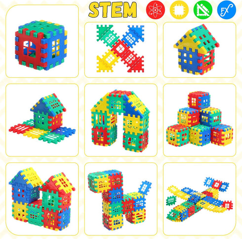 310 Pcs Interlocking Building Blocks, Kindergarten Toy Building Sets for Kids, Preschool Toys for Back to School