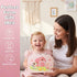 Set 47PCS Sets 3-5 Lajeje Pink Barn Tea Party for Little Girls, Farm Animal Pretend Play Tea Time Kit, Tea for Toddlers