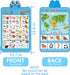 123 3-4 Electronic Interactive Double-Sided Alphabet Wall Chart, Talking ABC & & Music & Learning Poster, Educational
