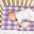 Flradish Cozy 27 39 Purple Gingham Crib Sheets for Boys or Girls,Stretchy Fitted Soft Breathable Crib Sheet